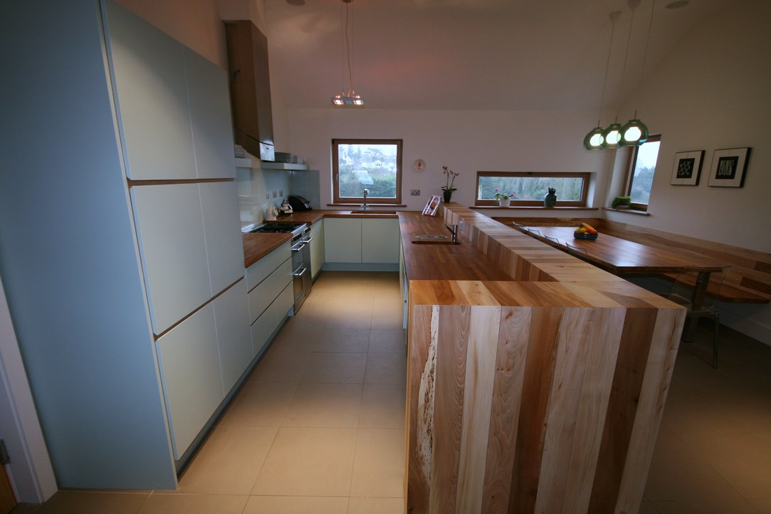 Elegant hand-crafted, solid wood kitchen richard egan